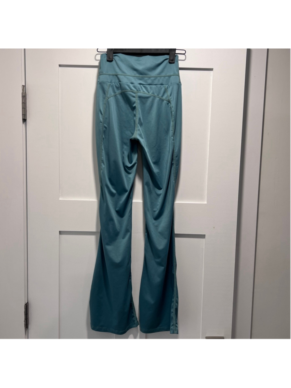 Shein XS Flare Leg Aqua Blue Leggings – Size 2 (b1) - Picture 3 of 8